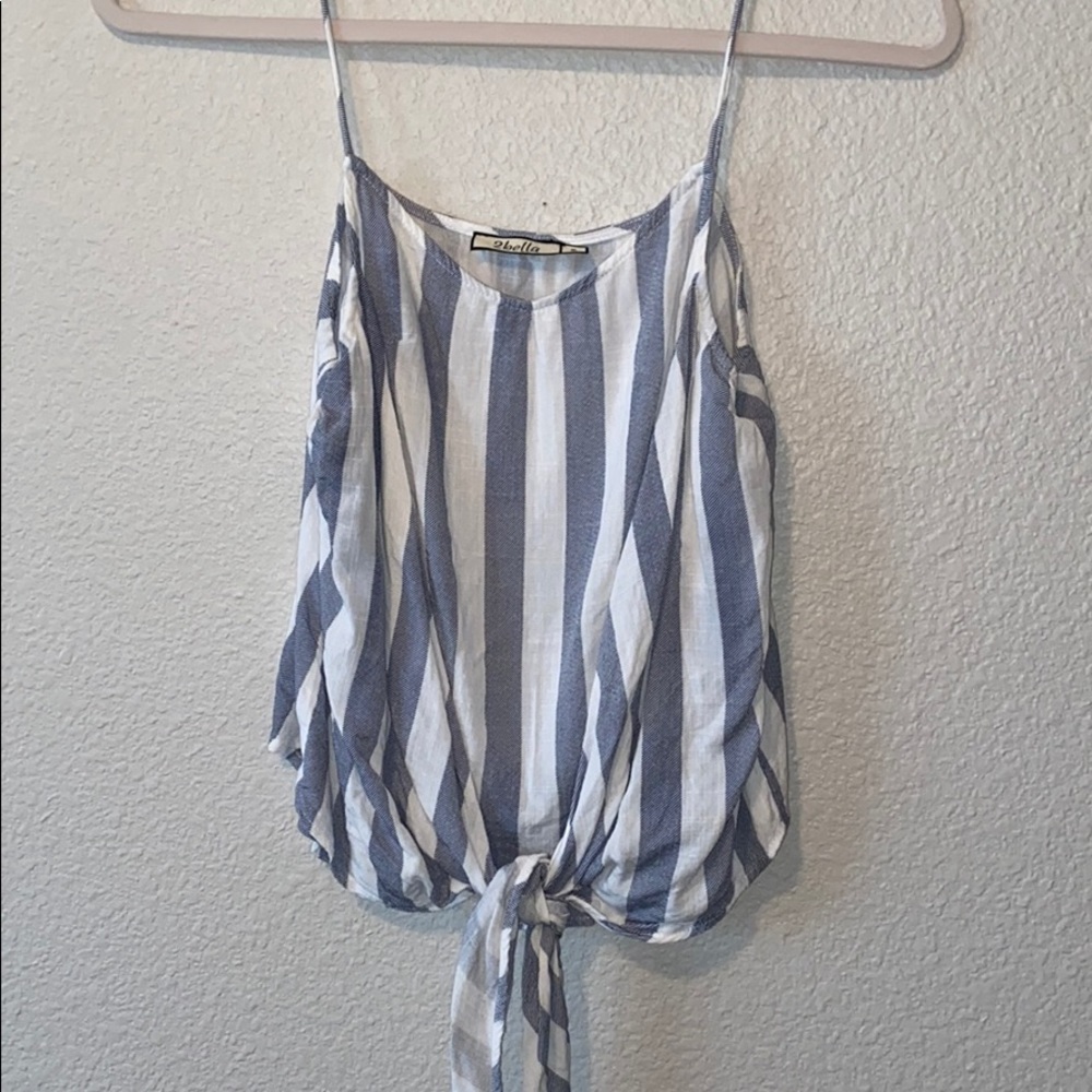 2bella Stripe Knot Tank